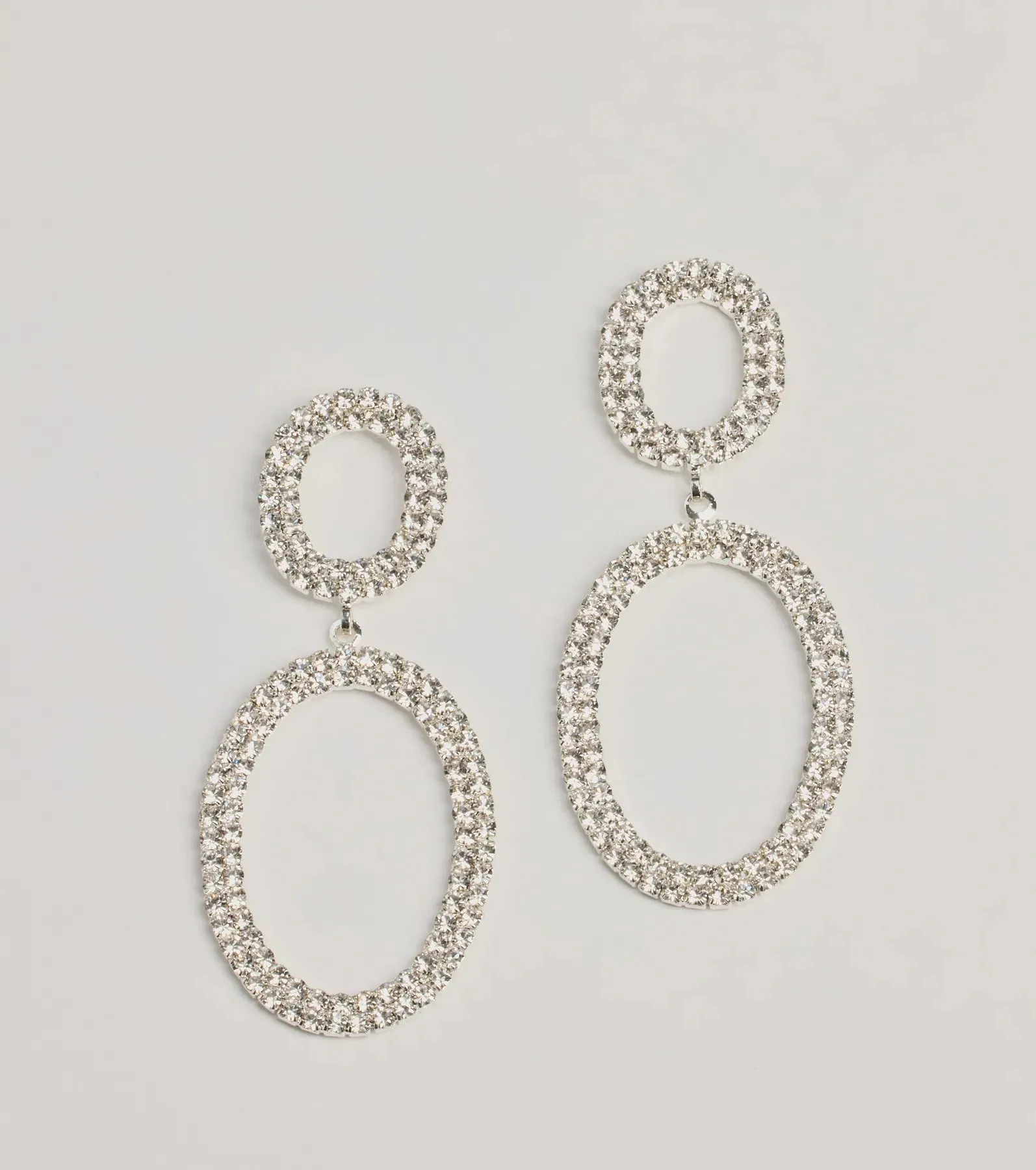 Trendy Sparkle Rhinestone Drop Earrings sold by Windsor