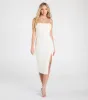 Kris Strapless Bodycon Beaded Midi Formal Dress sold by Windsor