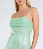 Ashleigh Lace-Up Corset Sequin Formal Dress sold by Windsor