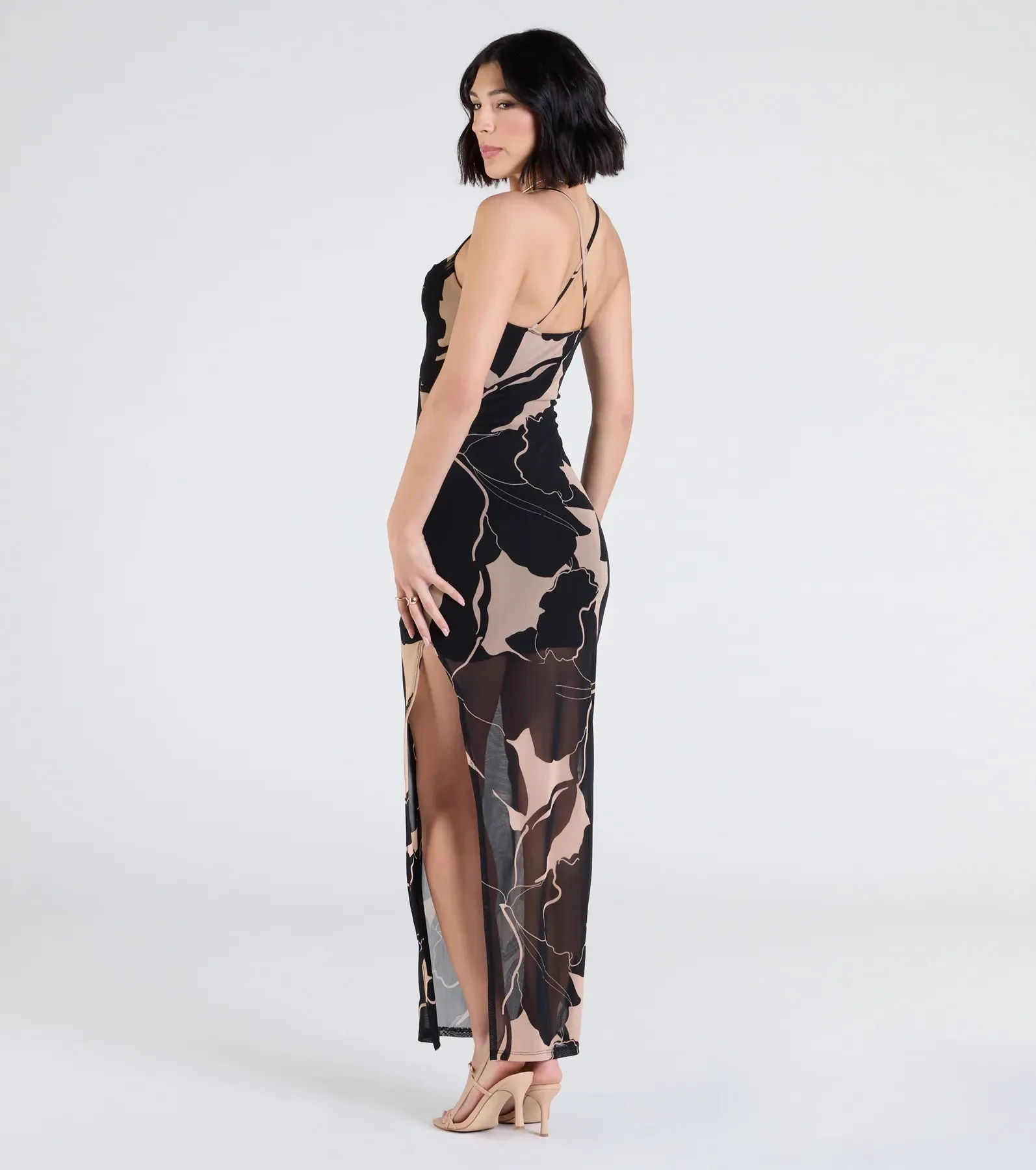 Sunset Beauty Tropical Print Maxi Dress sold by Windsor product image thumbnail 2