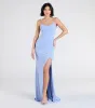 Madison Cowl Neck Slit Glitter Formal Dress sold by Windsor