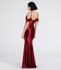 Jelene Cold-Shoulder Mermaid Satin Formal Dress sold by Windsor