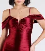 Jelene Cold-Shoulder Mermaid Satin Formal Dress sold by Windsor