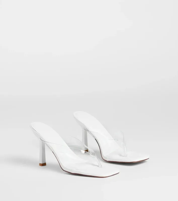 Sleek And Stunning Thong Stiletto Mules sold by Windsor