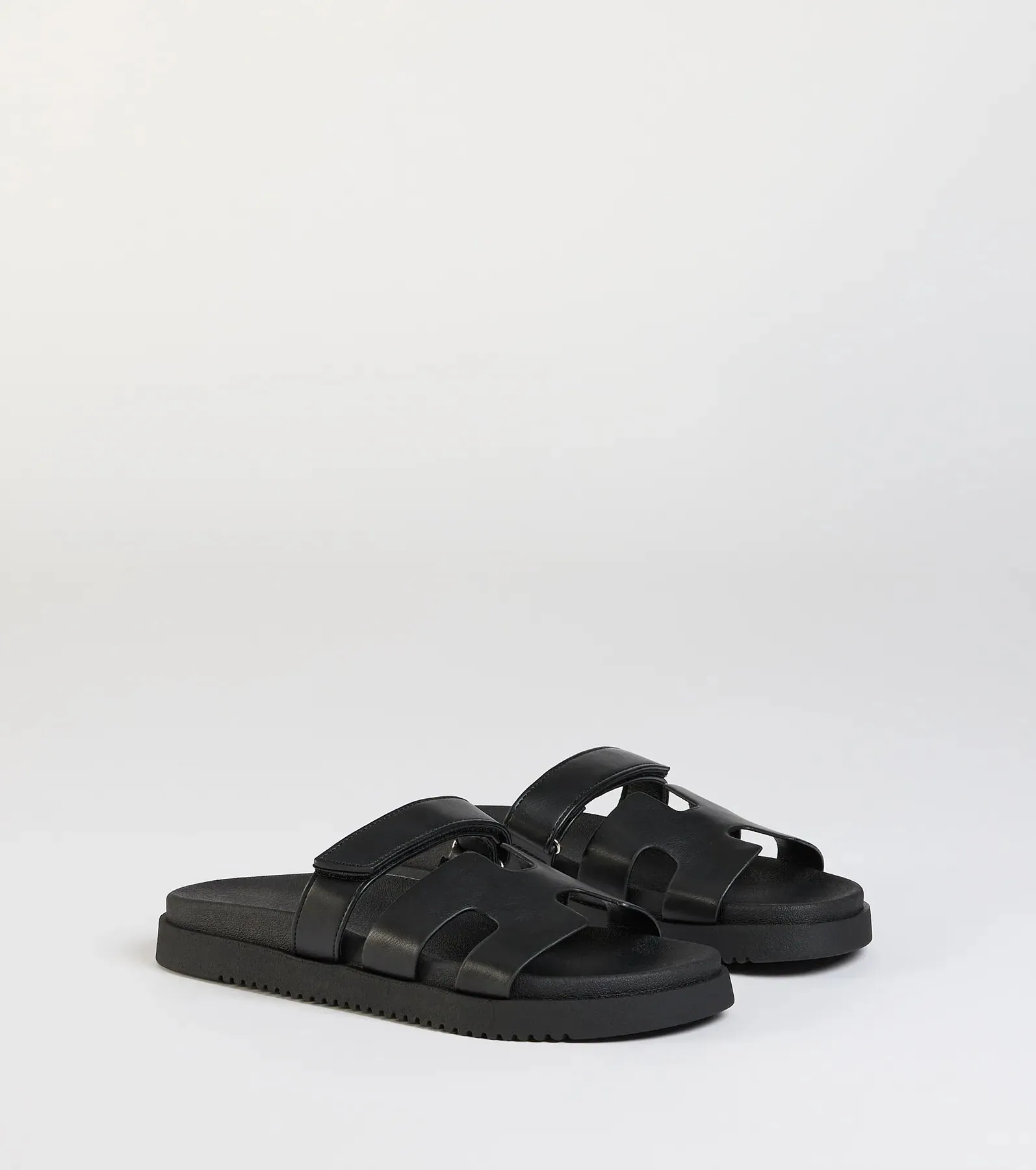 Sunny Vibe Cutout Strappy Slide Sandals sold by Windsor