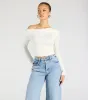 All The Love One-Shoulder Tie Back Crop Top sold by Windsor