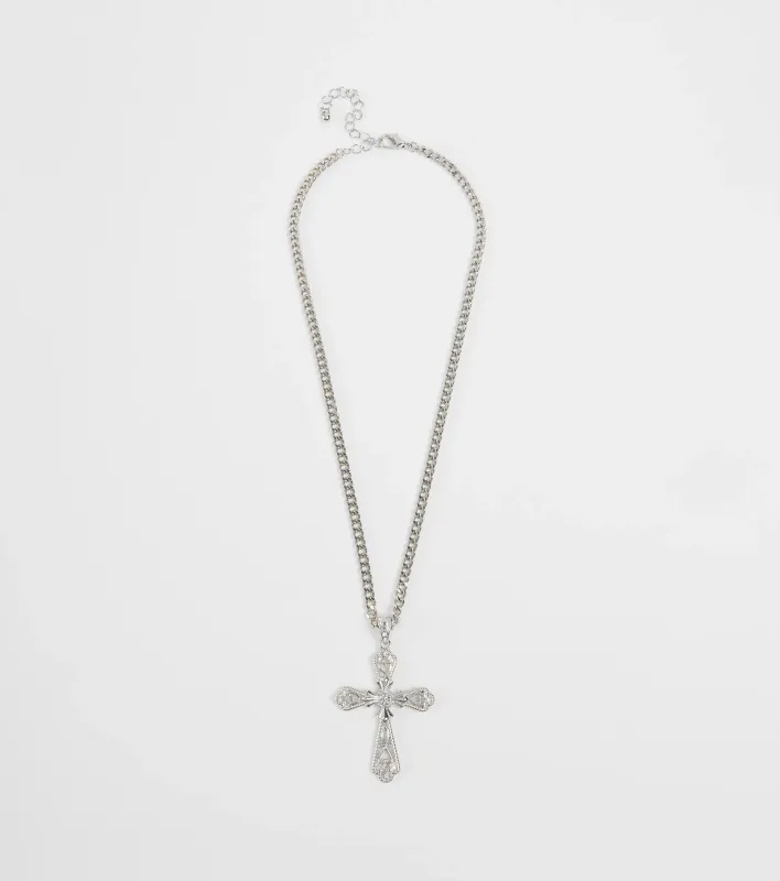 Simply Blessed Statement Cross Necklace sold by Windsor