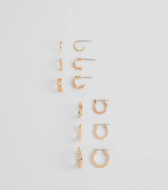 Trendy Radiance Six-Pack Hoop And Huggie Earrings sold by Windsor
