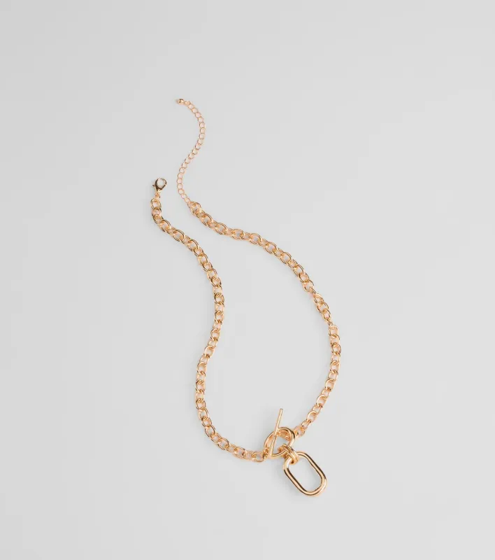 Extra Radiance Statement Toggle Chain Necklace sold by Windsor
