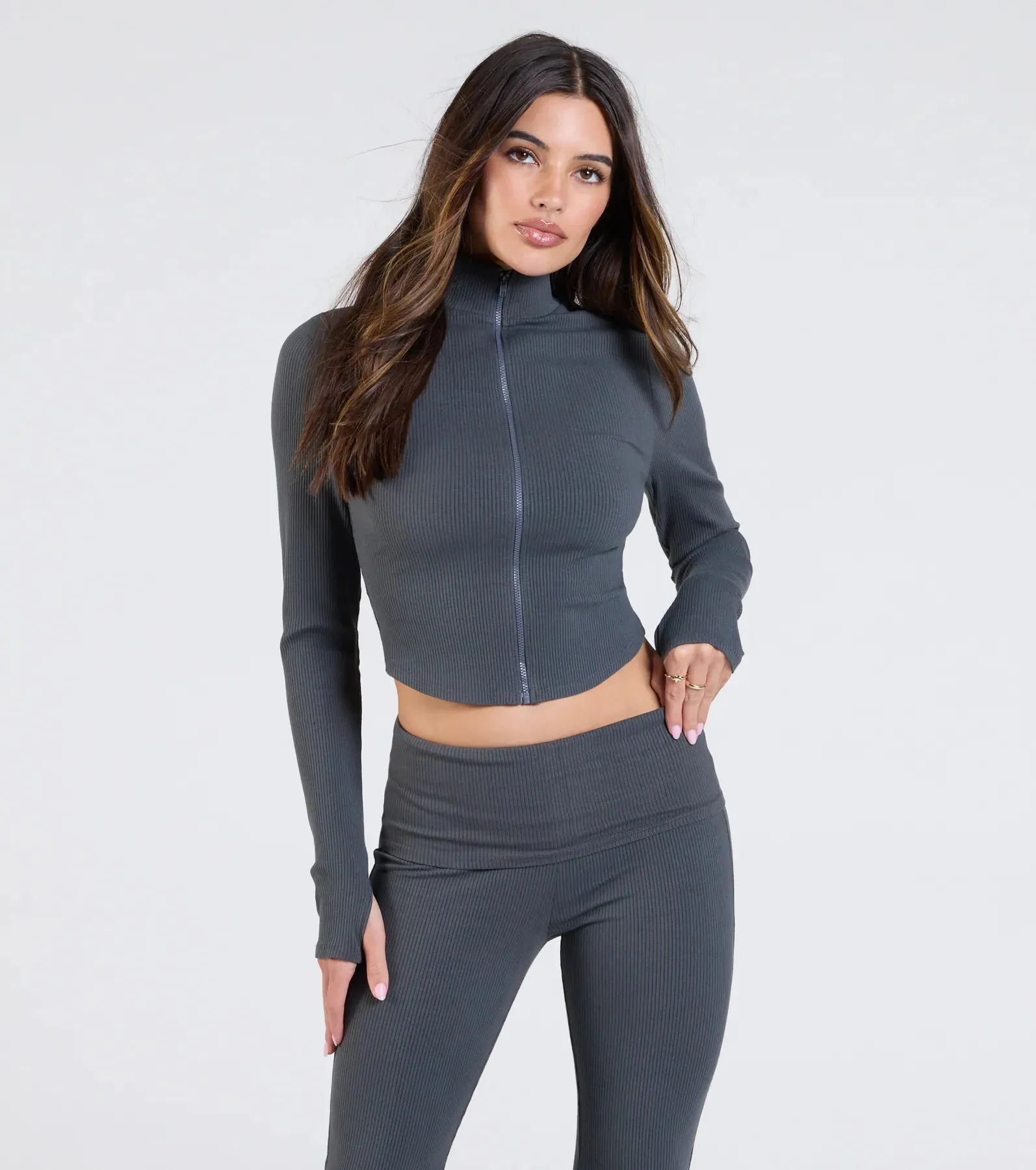 At Your Leisure Zip-Up Crop Jacket sold by Windsor