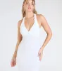 Tyra Halter Open Back Pearl Mermaid Formal Dress sold by Windsor