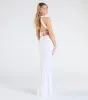 Tyra Halter Open Back Pearl Mermaid Formal Dress sold by Windsor
