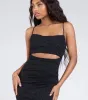 Harlow Cutout Slit Glitter Formal Dress sold by Windsor