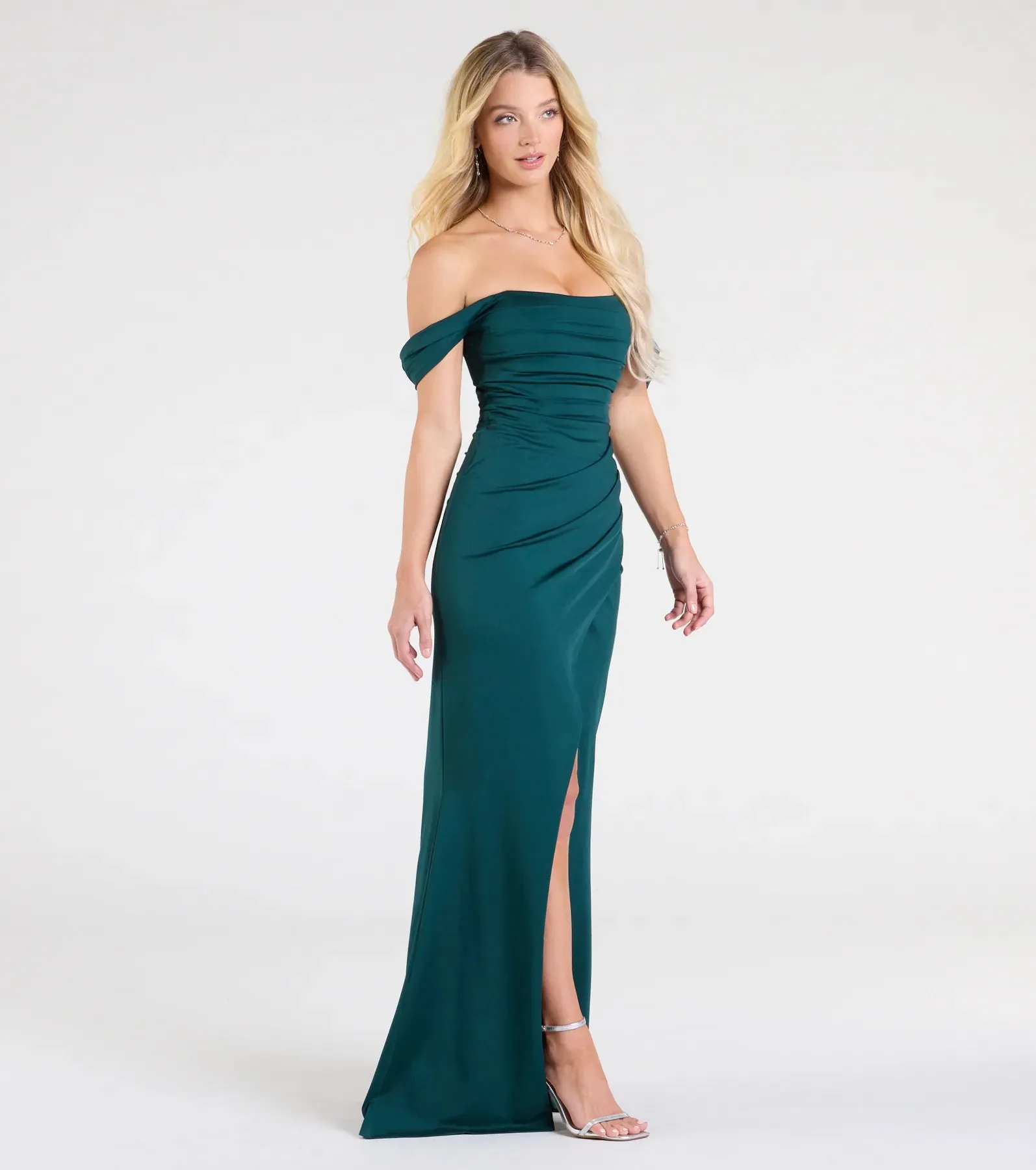 Grace Off-The-Shoulder Wrap Mermaid Formal Dress sold by Windsor product image thumbnail 4