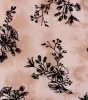 Ultra Femme Vibes Flocked Floral Lace Trim Crop Top sold by Windsor