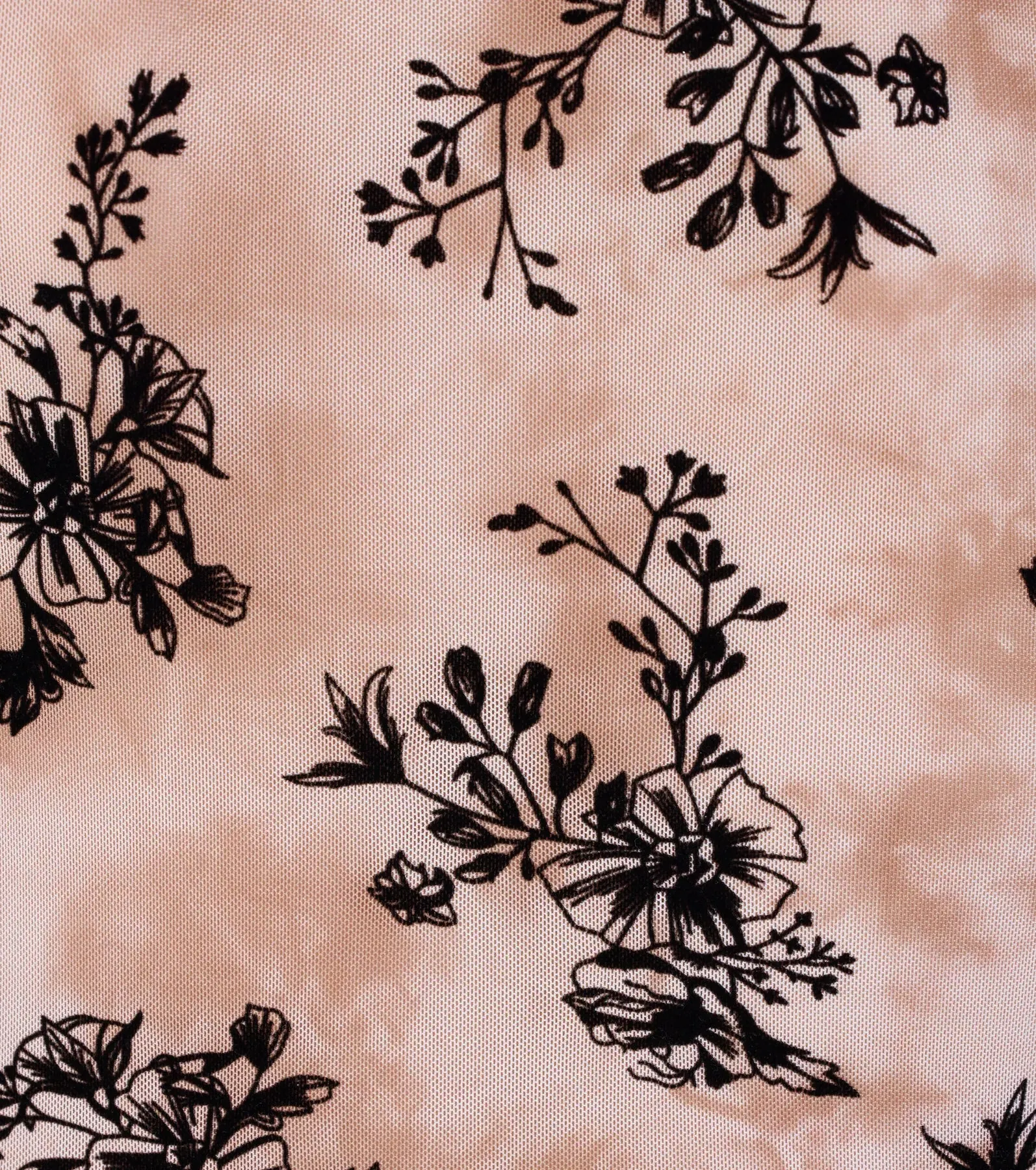 Ultra Femme Vibes Flocked Floral Lace Trim Crop Top sold by Windsor product image thumbnail 4