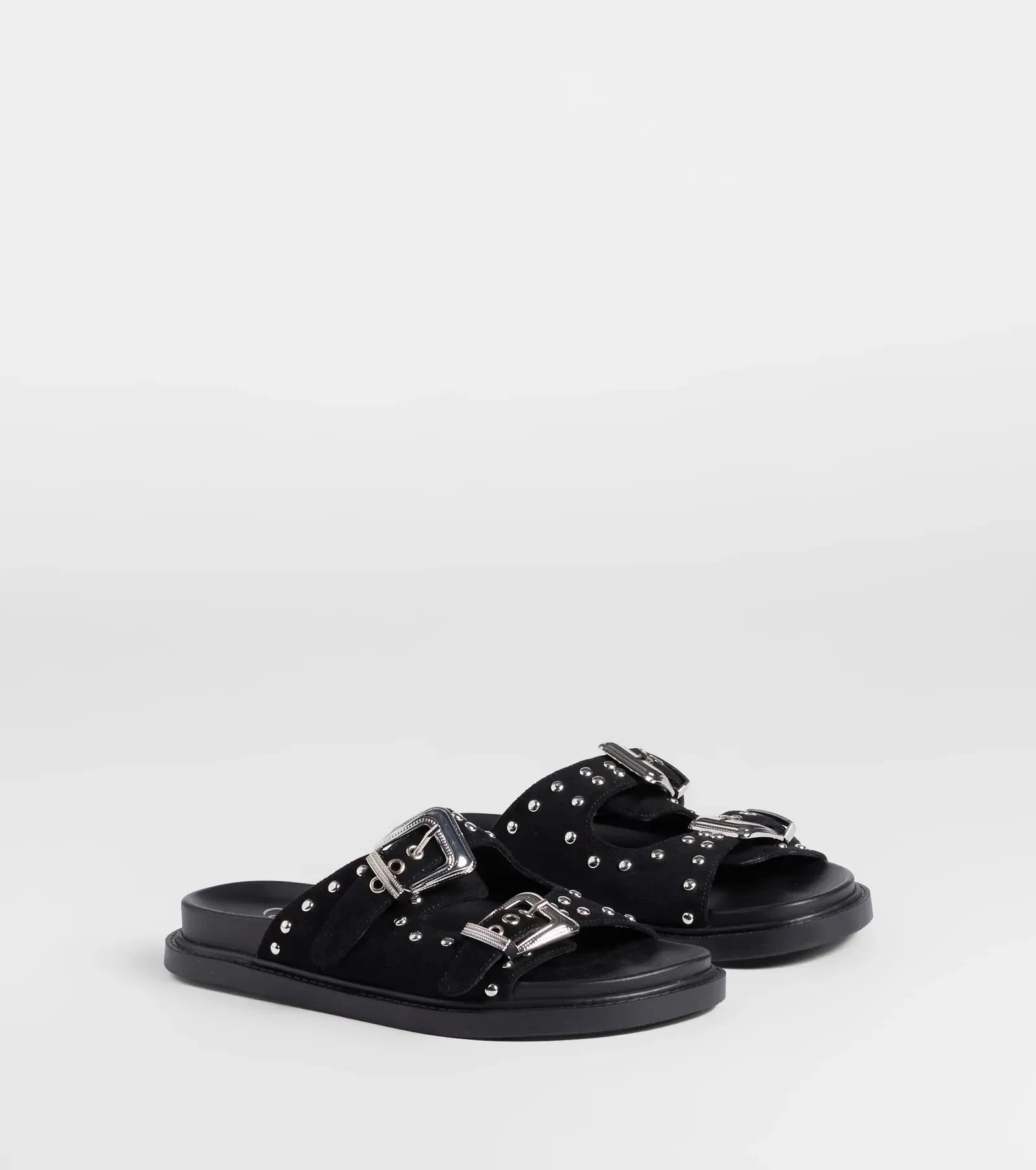 Cool Girl Studded Western Buckle Sandals sold by Windsor