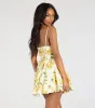 Kissed By Blooms Corset Skater Floral Dress sold by Windsor