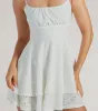 Simply Sunny Eyelet Knit Mini Skater Dress sold by Windsor