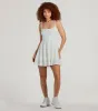 Simply Sunny Eyelet Knit Mini Skater Dress sold by Windsor
