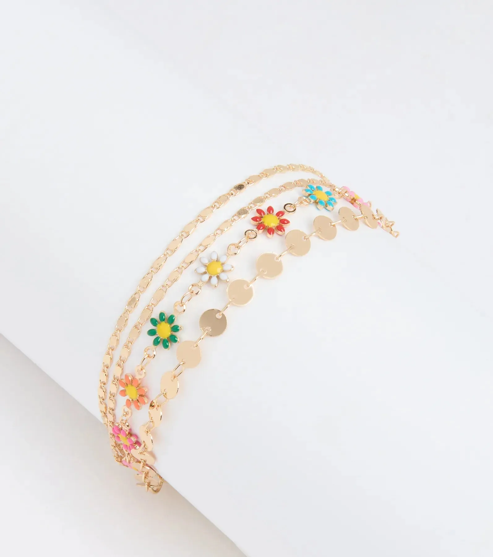 Sweet Vibe Flower Chain Bracelet sold by Windsor