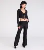 PLACEHOLDER - Bohemian Chic Sheer Lace Flare Pants sold by Windsor