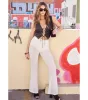 PLACEHOLDER - Bohemian Chic Sheer Lace Flare Pants sold by Windsor