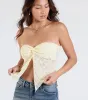 Lasting Romance Strapless Lace Crop Top sold by Windsor