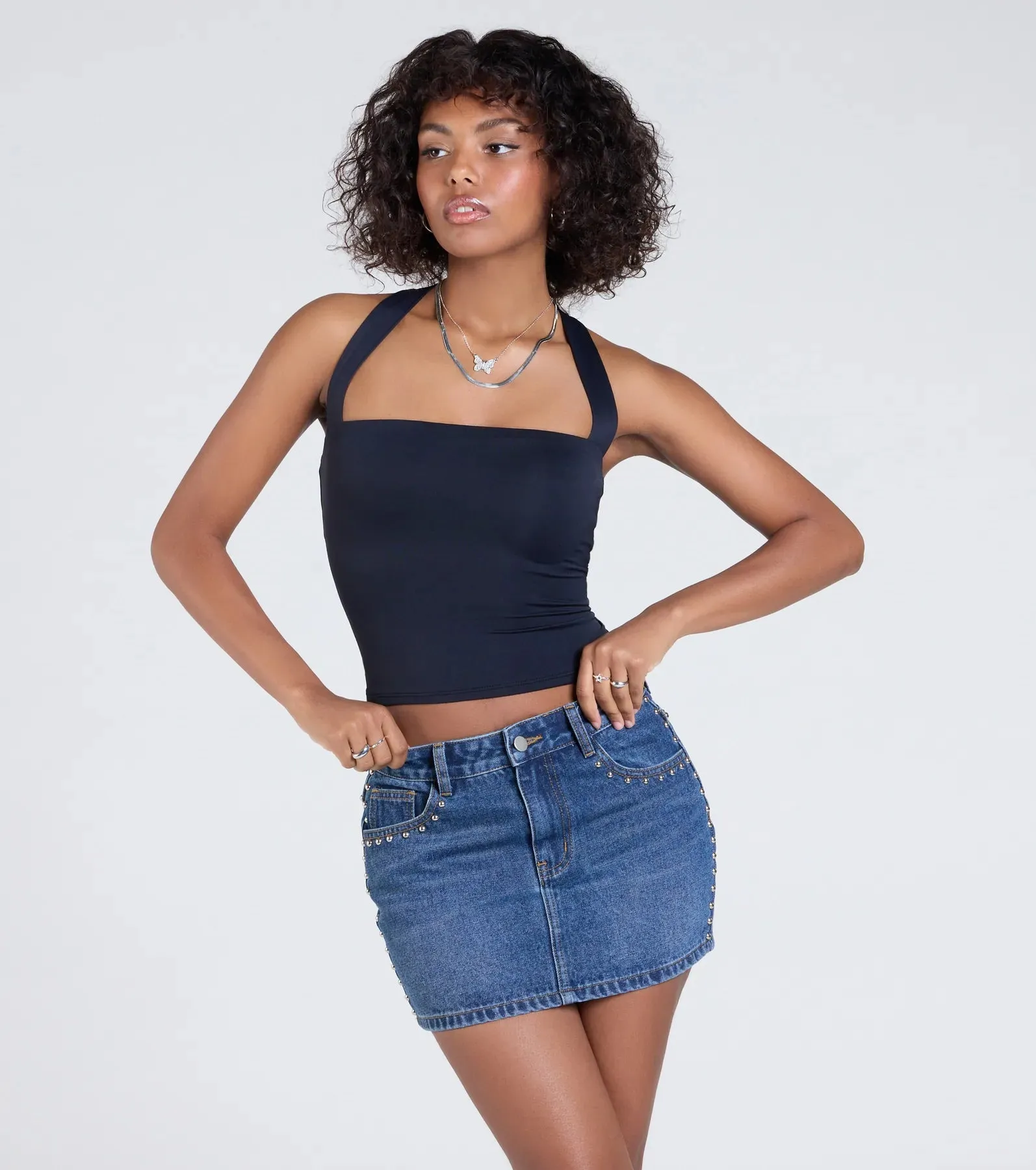 Essential Energy Halter Crop Top sold by Windsor