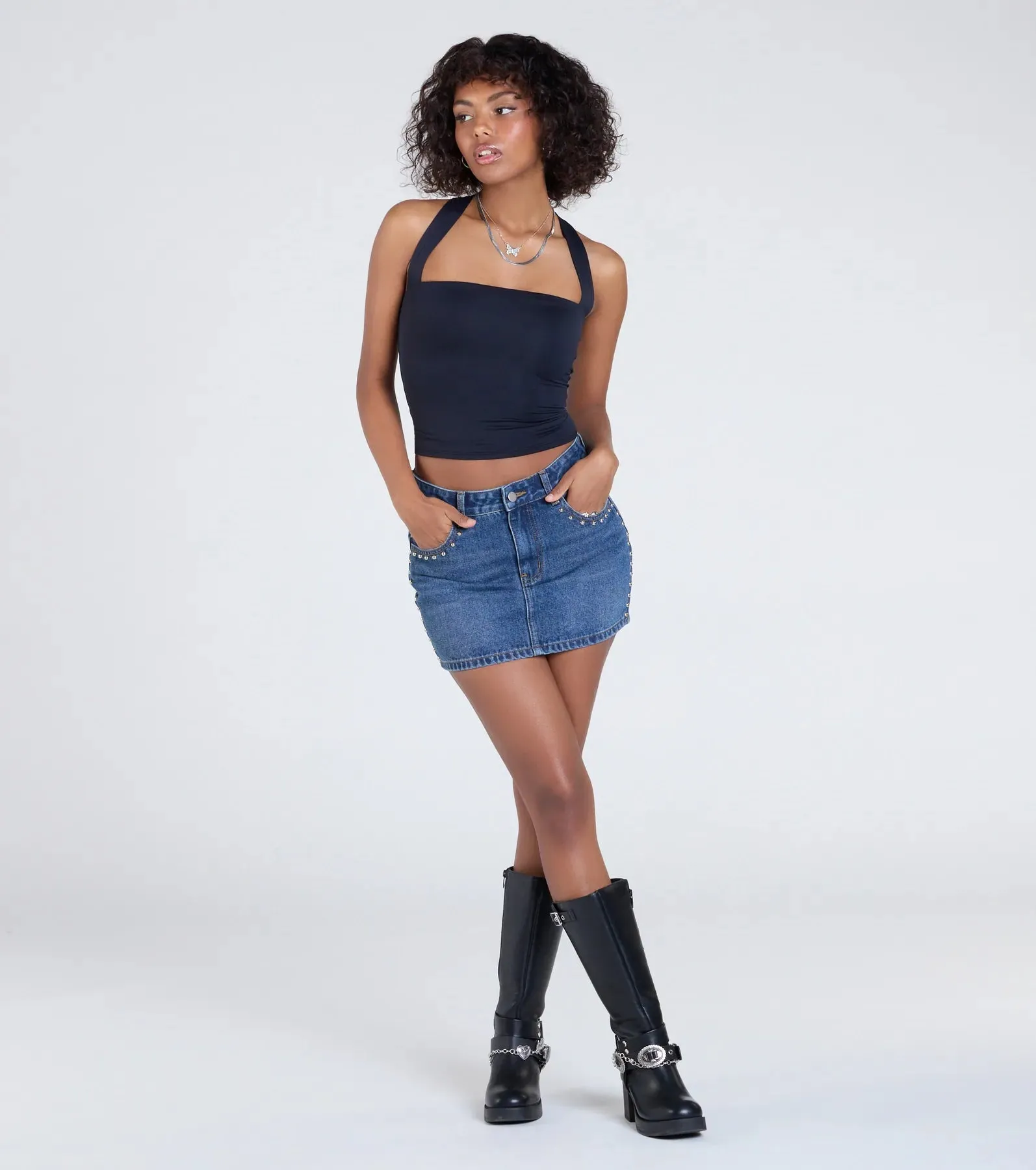 Essential Energy Halter Crop Top sold by Windsor product image thumbnail 3