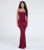 Joan Lace-Up Mermaid Glitter Formal Dress sold by Windsor