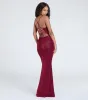 Joan Lace-Up Mermaid Glitter Formal Dress sold by Windsor