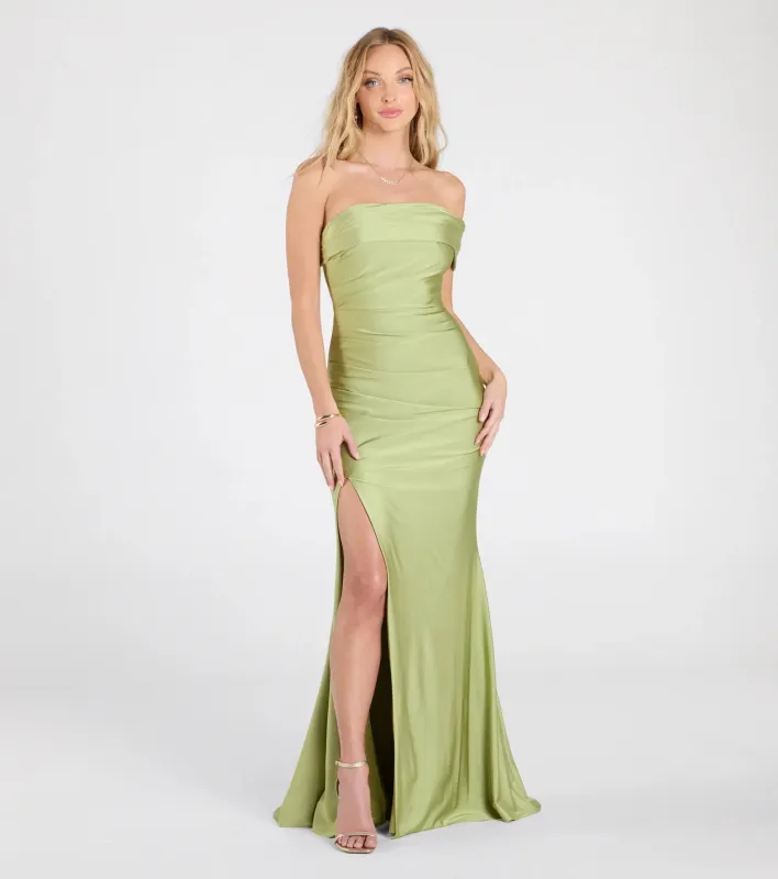 Mona Off-Shoulder Slit Mermaid Formal Dress sold by Windsor