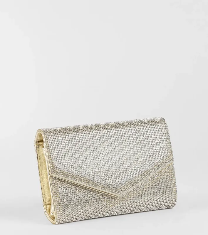 Stunning Glam Rhinestone Envelope Wristlet sold by Windsor