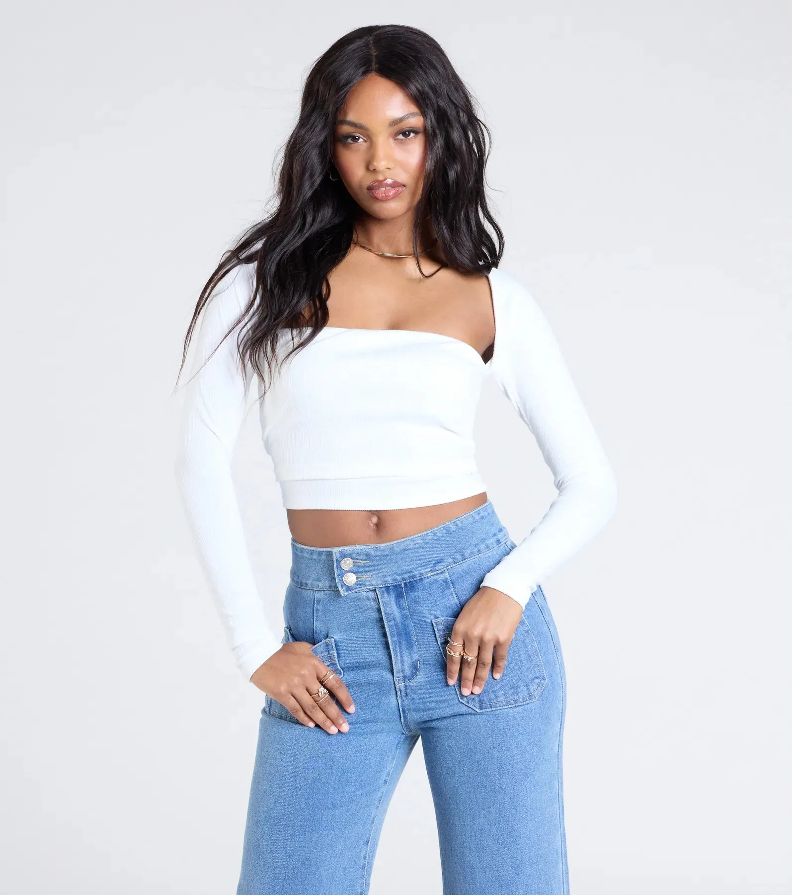 Effortless Energy Long Sleeve Crop Top sold by Windsor product image thumbnail 5