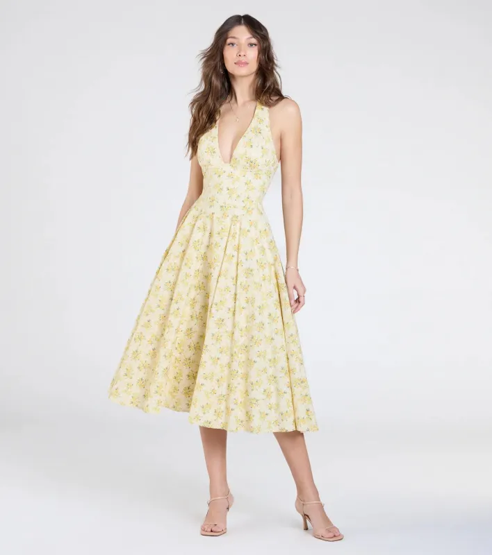 Set For Spring Halter Corset Floral Midi Dress sold by Windsor