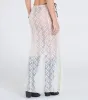 Sheer Romantic High-Rise Slit Lace Maxi Skirt sold by Windsor