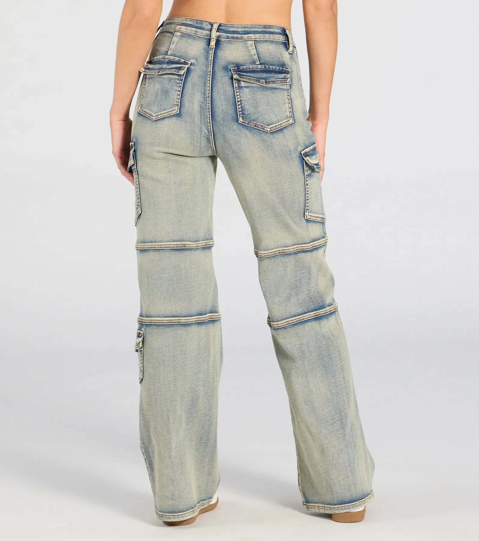 Cutie In Cargo High-Rise Denim Jeans sold by Windsor product image thumbnail 2