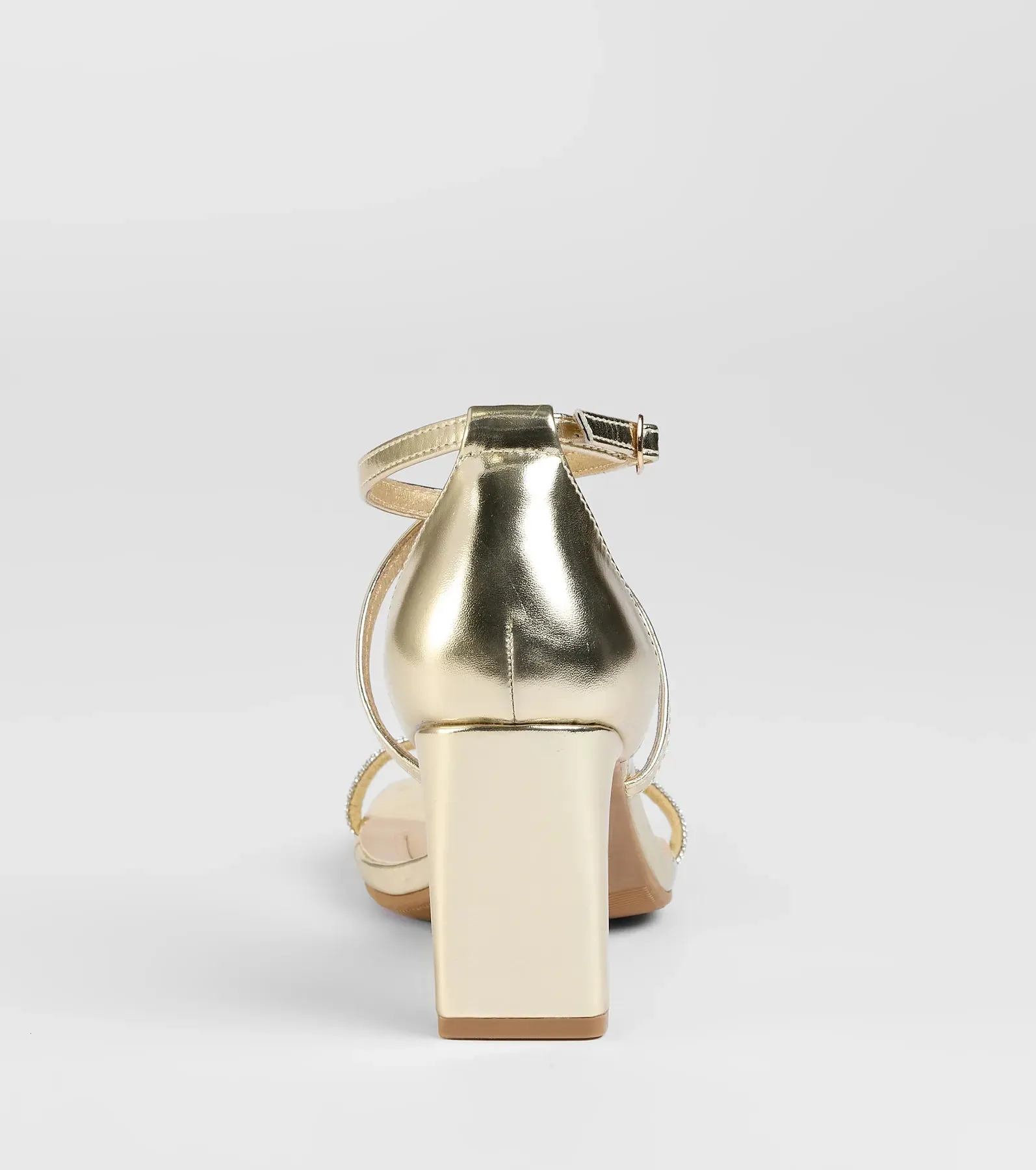 Pure Magic Rhinestone Metallic Block Heels sold by Windsor product image thumbnail 4