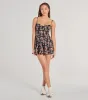 Thriving Allure Sweetheart Floral Romper sold by Windsor