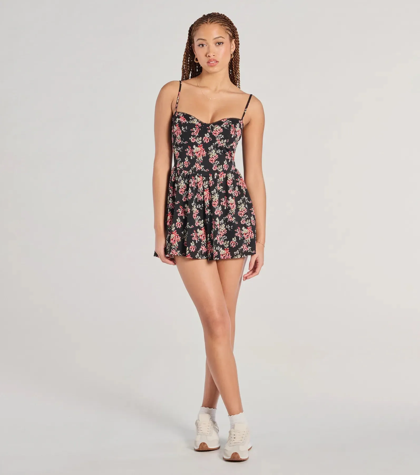 Thriving Allure Sweetheart Floral Romper sold by Windsor product image thumbnail 3