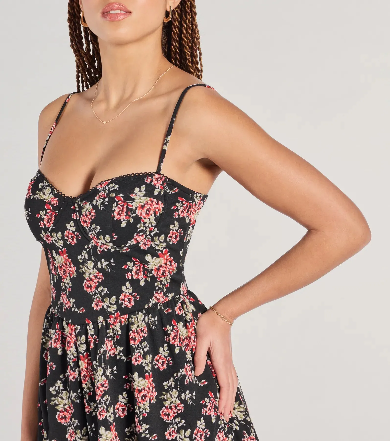 Thriving Allure Sweetheart Floral Romper sold by Windsor product image thumbnail 4