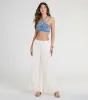Pretty Pleats High-Rise Chiffon Palazzo Pants sold by Windsor
