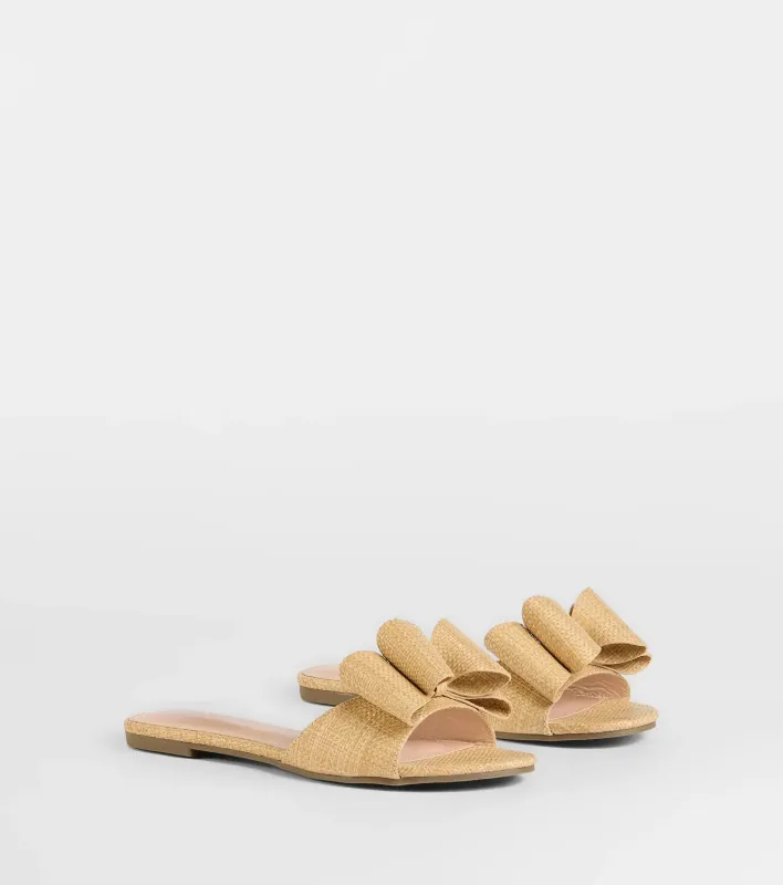 Charming Moves Woven Bow Sandals sold by Windsor