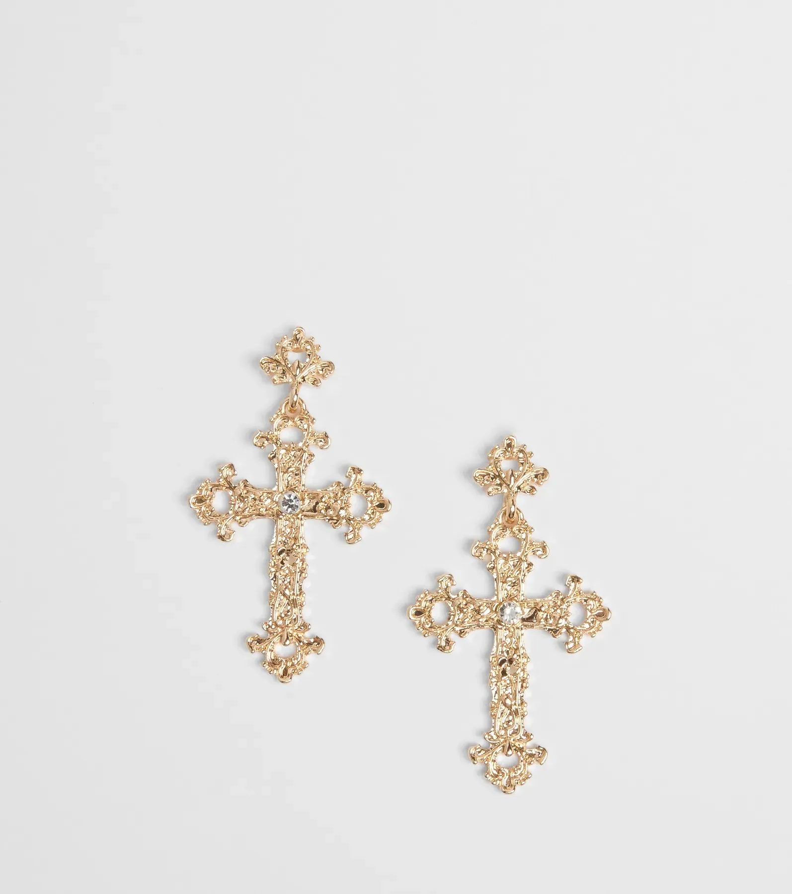 Glamorous Statement Cross Earrings sold by Windsor
