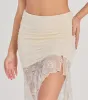 Boho Beauty High Slit Lace Maxi Skirt sold by Windsor