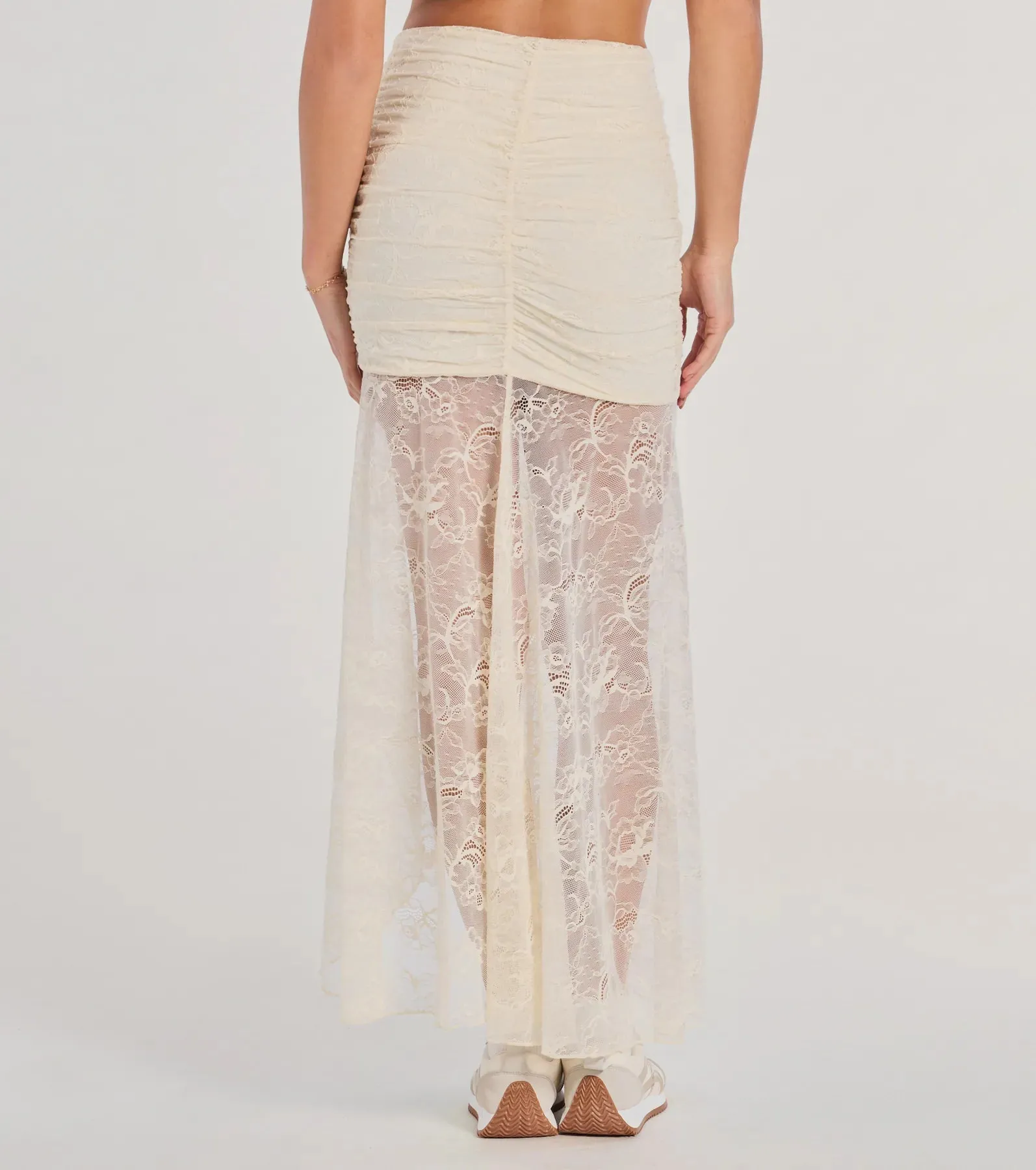 Boho Beauty High Slit Lace Maxi Skirt sold by Windsor product image thumbnail 2