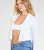 Layered Poise Long Sleeve Crepe Bolero sold by Windsor