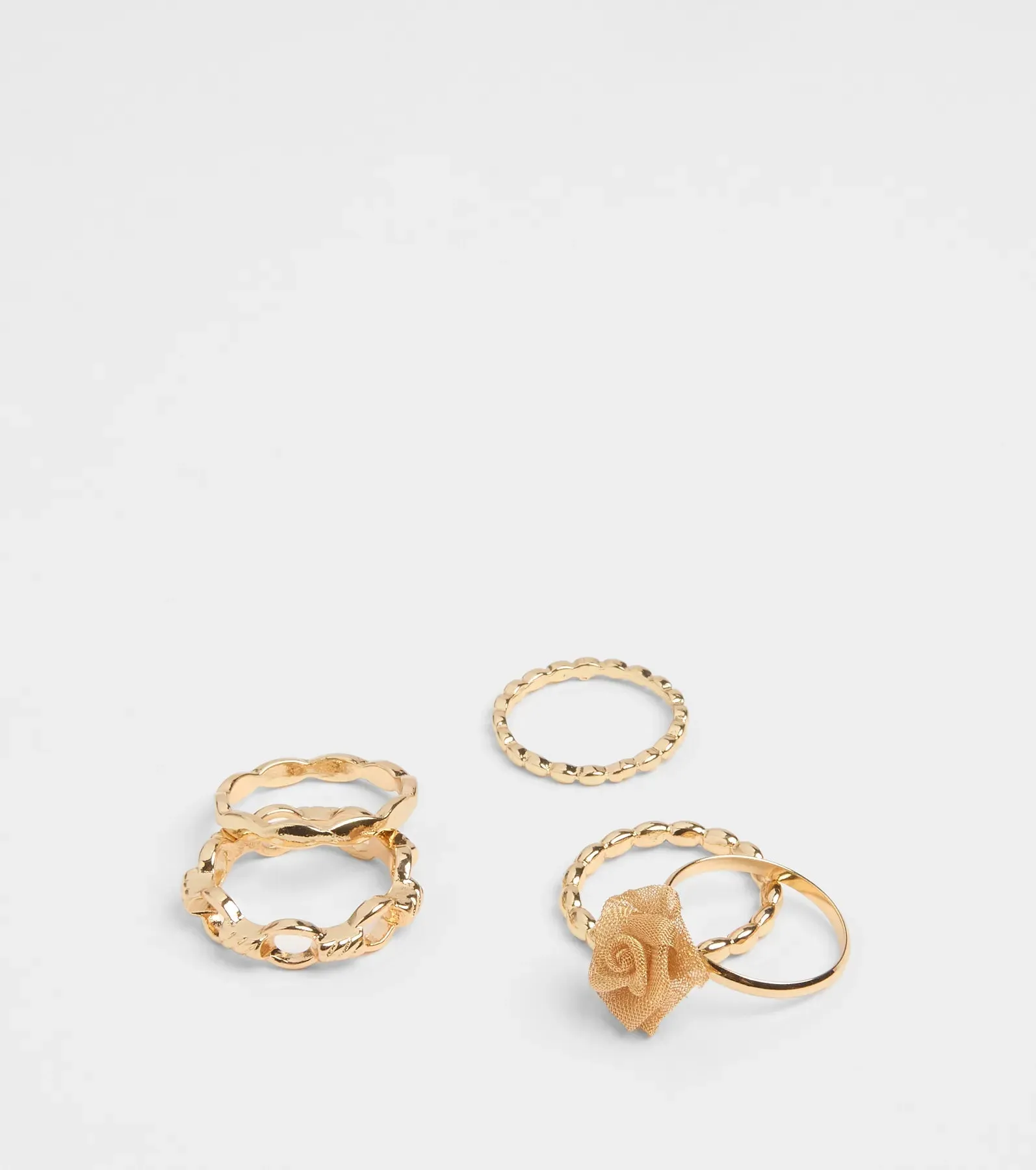Delicate Rose Seven-Pack Ring Set sold by Windsor
