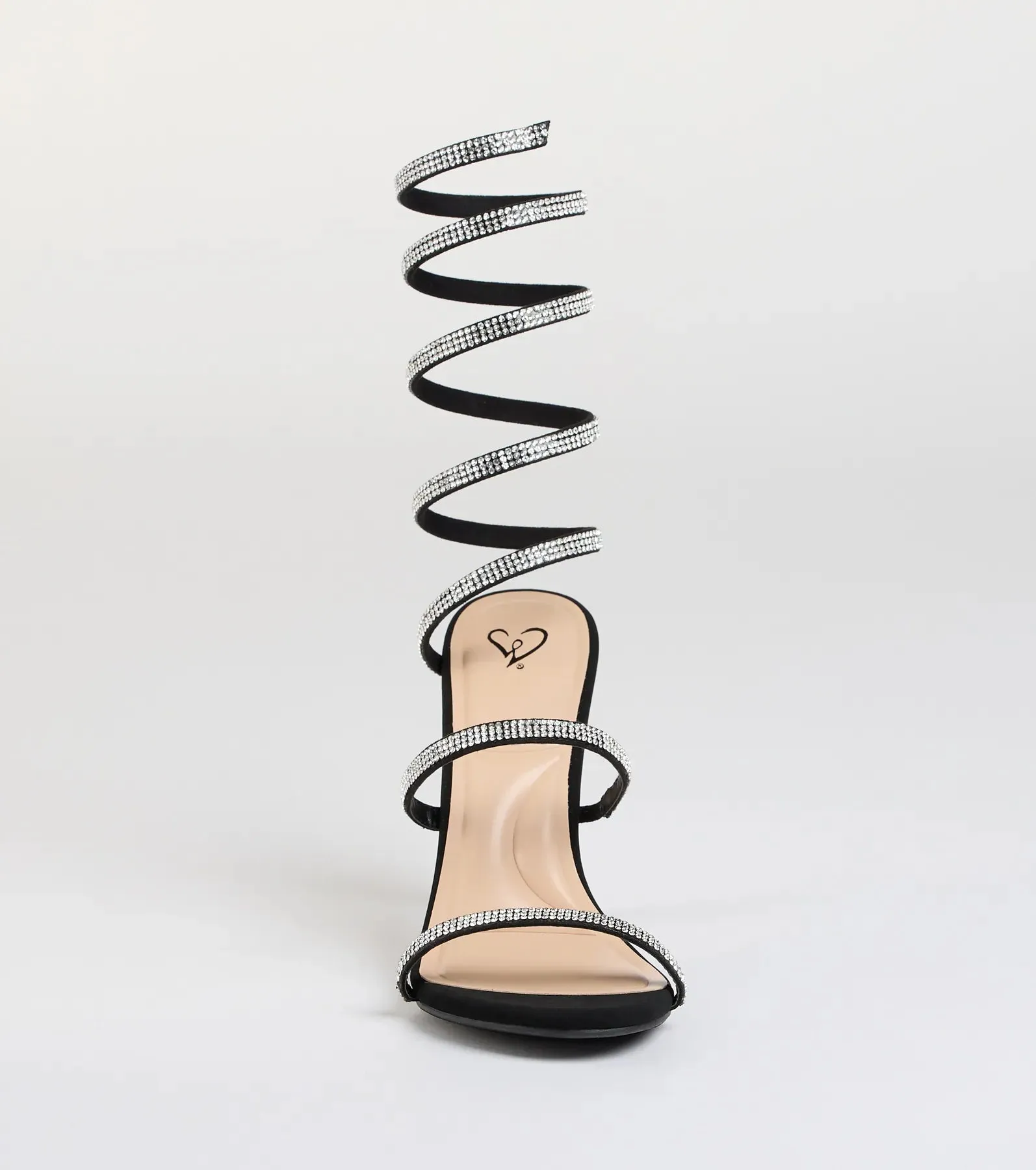 Girly Vibes Rhinestone Spiral Heels sold by Windsor product image thumbnail 3